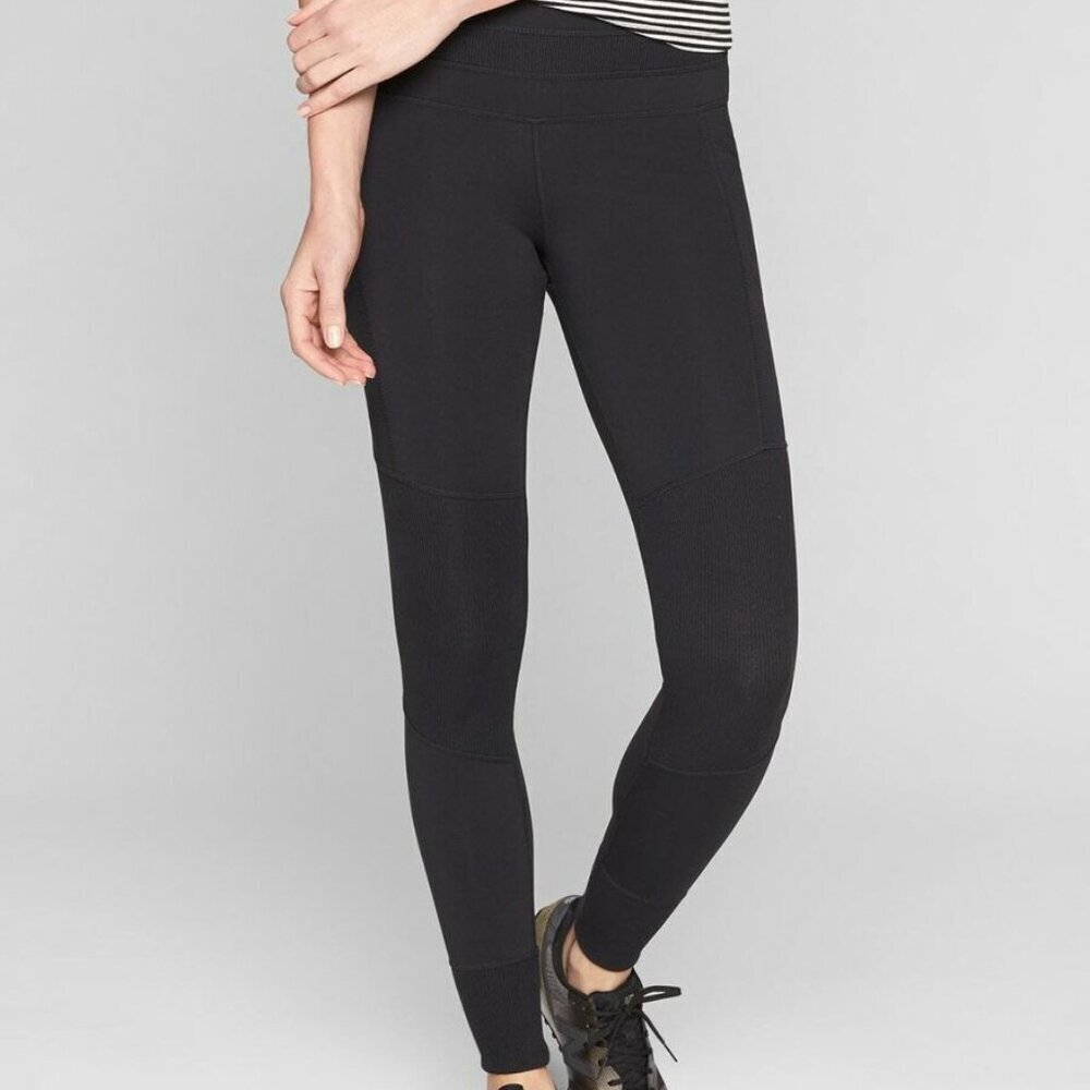 ✅ Athleta Black Excursion Tight Yoga Fitness Pant SIZE‎ X-SMALL